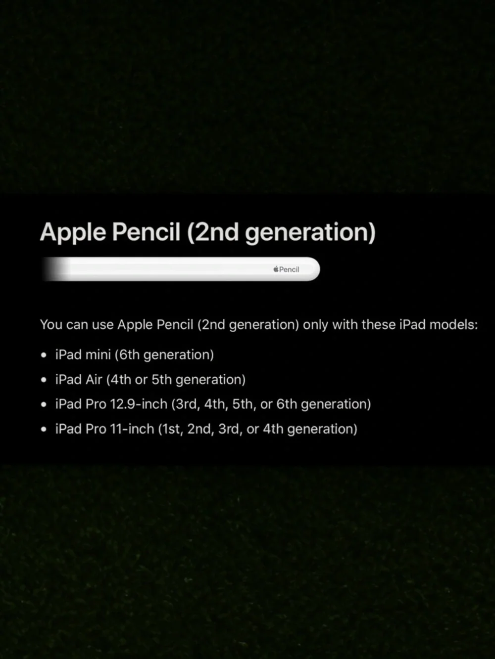 APPLE Pencil 2nd Generation Stylus Magnetic For iPad Pro Air‎ Mini Open Box